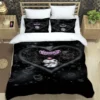 Cartoon Image Kuromis Pattern Quilt Cover With Pillowcases 3D Digital Printed Bedding Set Twin Full Queen 11 - Kuromi Shop