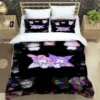 Cartoon Image Kuromis Pattern Quilt Cover With Pillowcases 3D Digital Printed Bedding Set Twin Full Queen 19 - Kuromi Shop