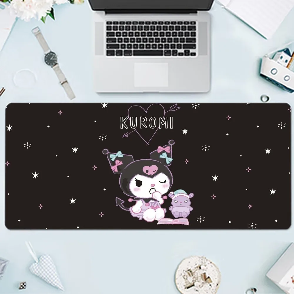 Kuromi Kawaii Mousepad Large Gaming Compute Gamer PC Keyboard Mouse Mat 2 - Kuromi Shop