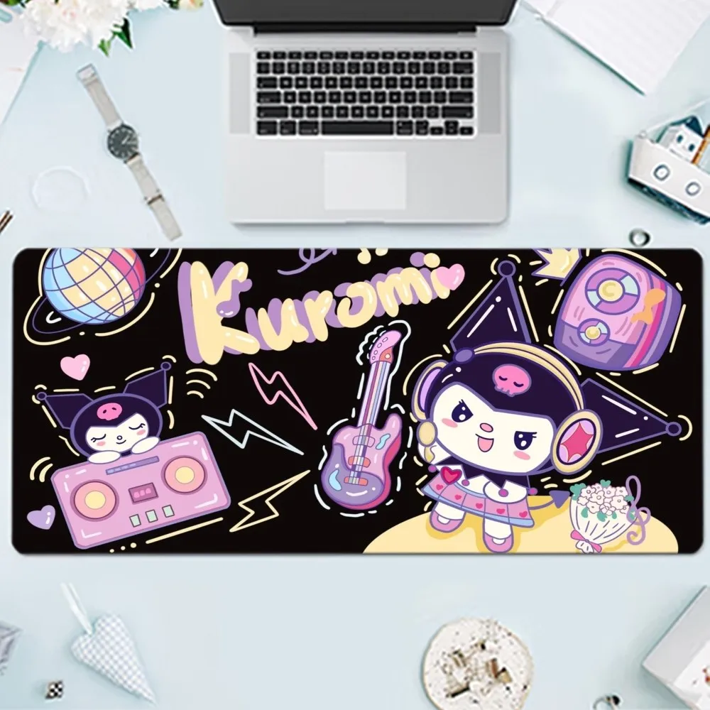 Kuromi Kawaii Mousepad Large Gaming Compute Gamer PC Keyboard Mouse Mat 4 - Kuromi Shop