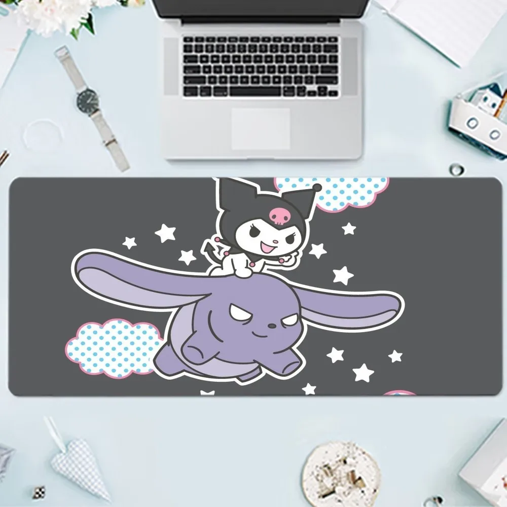 Kuromi Kawaii Mousepad Large Gaming Compute Gamer PC Keyboard Mouse Mat - Kuromi Shop